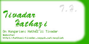 tivadar hathazi business card